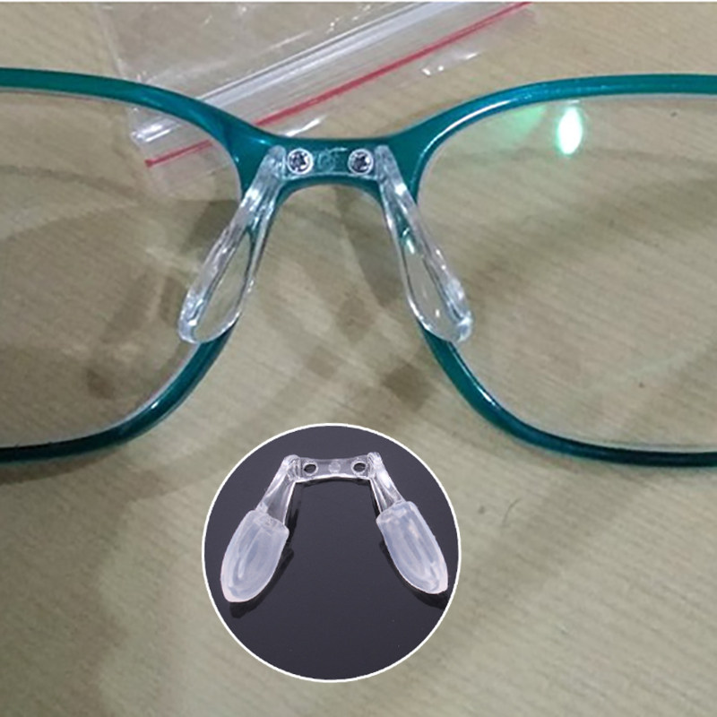 眼镜鼻托双孔卡式硅胶透明连体托叶一体式螺丝近视眼镜鼻垫防滑托,ZIPPO/瑞士军刀/眼镜,眼镜鼻托,淘宝优惠券,粉丝福利购,淘宝优惠卷