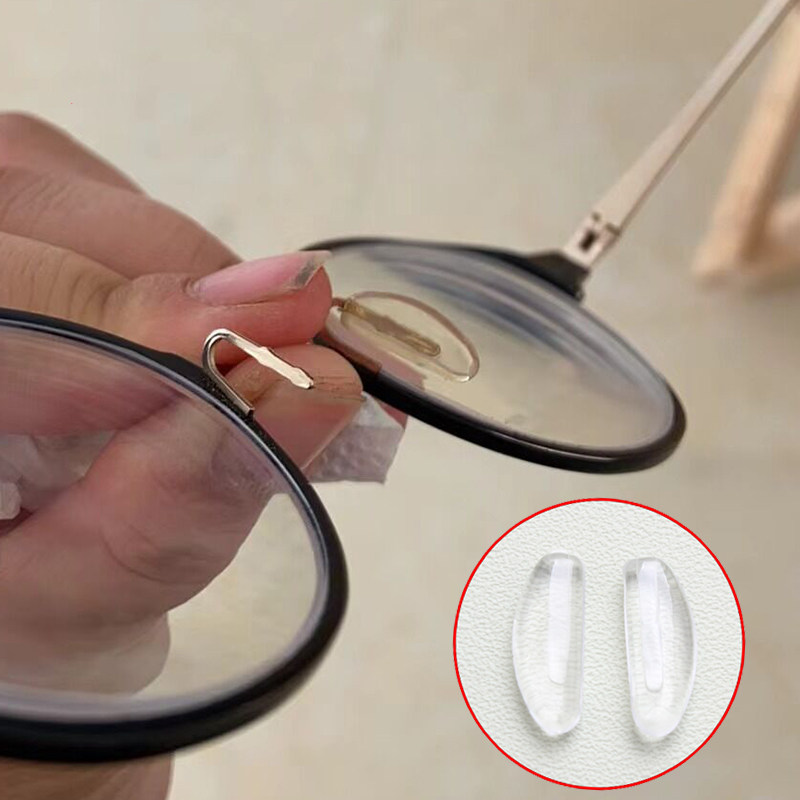 PVC透明直插眼镜鼻托近视镜椭圆形金属中空嵌入防滑鼻垫托叶配件,ZIPPO/瑞士军刀/眼镜,眼镜鼻托,淘宝优惠券,粉丝福利购,淘宝优惠卷