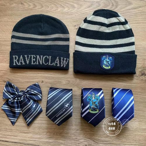 哈利波周边拉文克劳学院徽章围巾