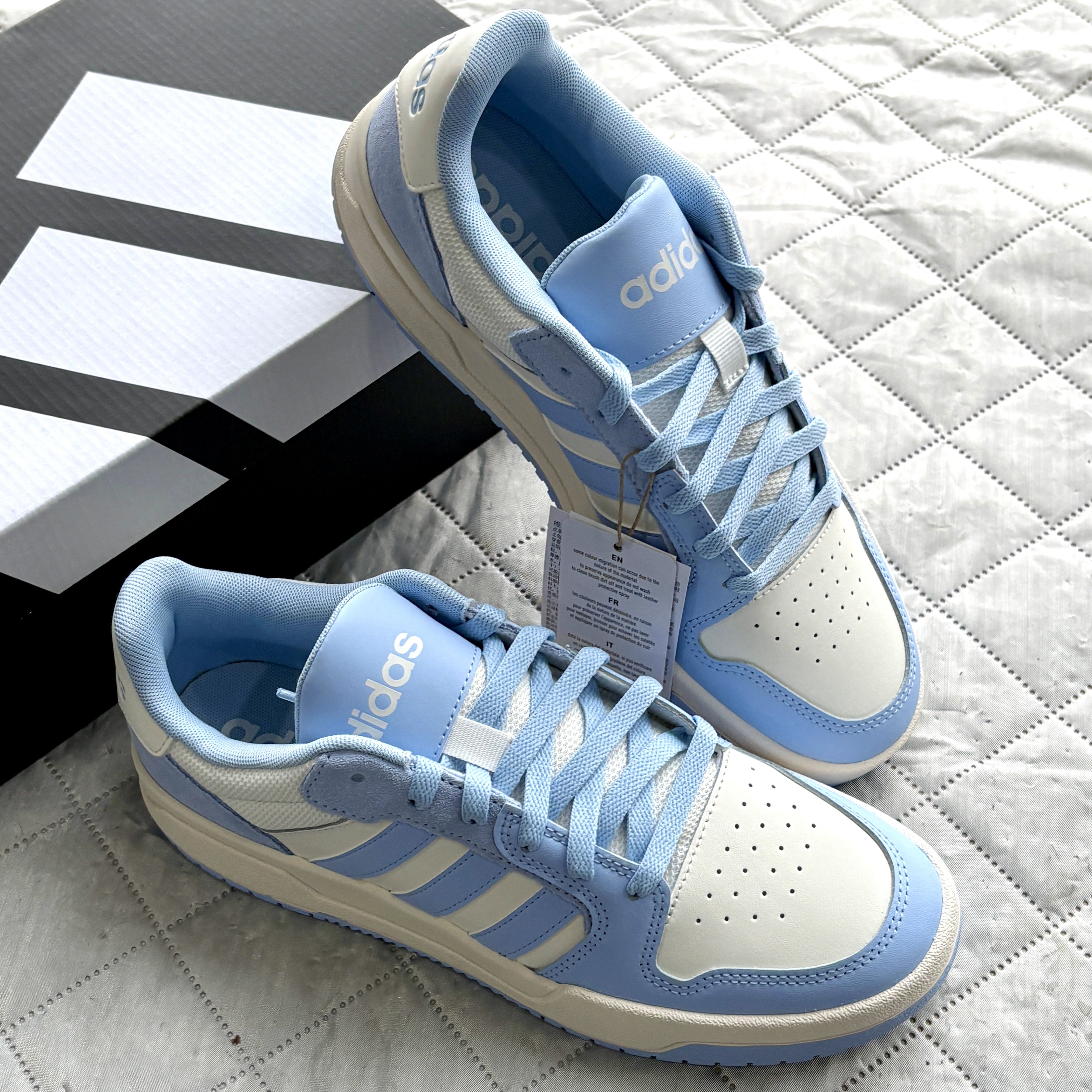 Adidas阿迪达斯 ENTRAP 男女经典三条杠复古百搭情侣休闲低帮板鞋