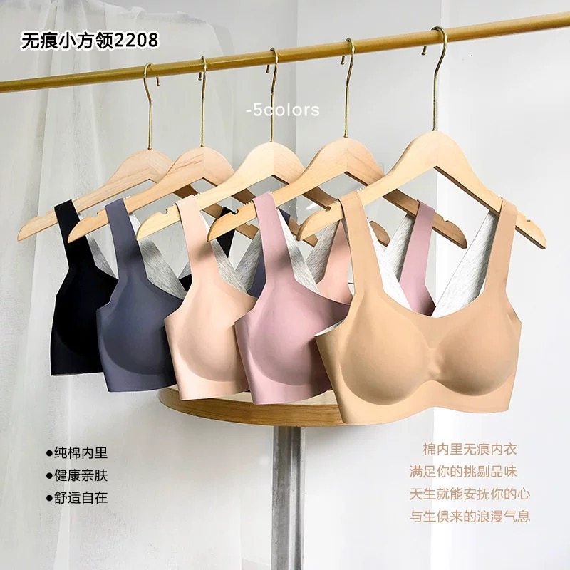 断码清仓 日本原单反重力内衣女运动背心式文胸罩大胸聚拢宽肩带