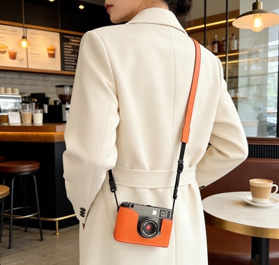 适用富士xhalf保护套全包X-half防刮底座半格胶片机皮套挂绳配件