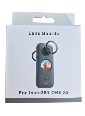 适用Insta360 ONE X2全景镜头保护镜 可重复使用粘贴式镜头盖升级