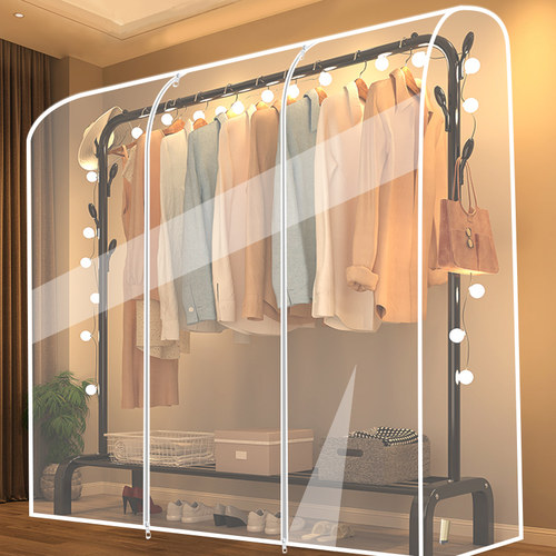 落地衣架防尘罩挂式透明长款卧室