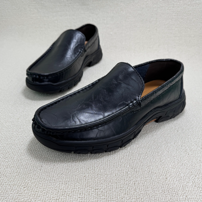 100%牛皮驾车鞋软底软面豆豆男鞋子清仓捡漏通勤休闲皮鞋潮男皮鞋