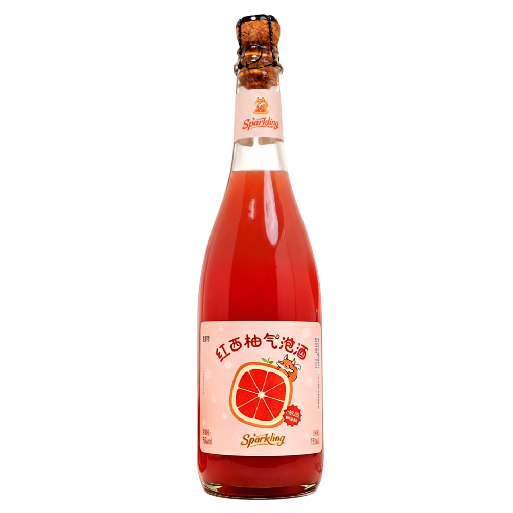通化 红西柚风味充气型配制酒 5度微醺自饮甜酒 低度气泡酒 果酒