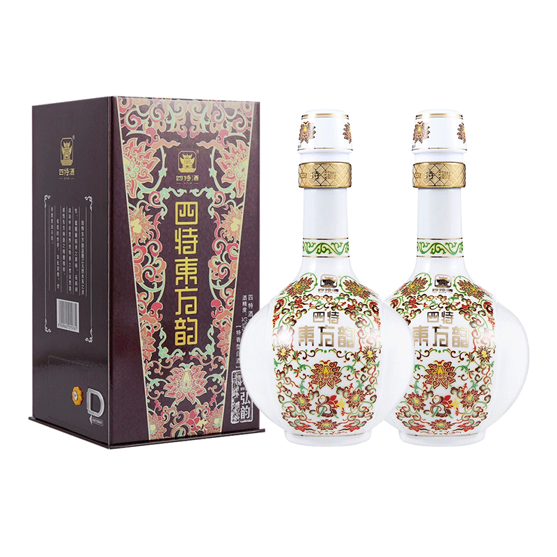 四特酒东方韵弘韵 42度/52度 500ml*2瓶 特香型 /52度558ml*2瓶
