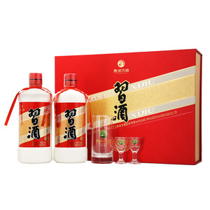 贵州习酒 圆习酒礼盒 53度500ml*2瓶 礼盒装 酱香型白酒 送礼自饮