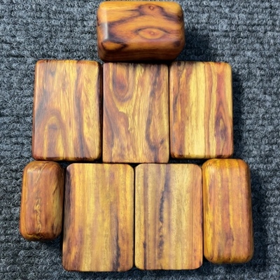 海南黄花梨（降香黄檀）平安无事牌 盘玩手把件