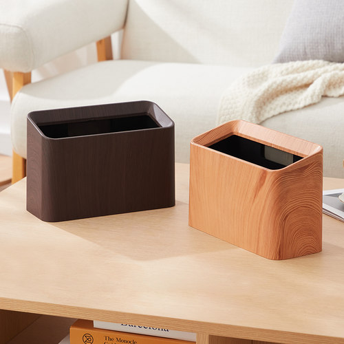 新中式桌面垃圾桶纸篓复古