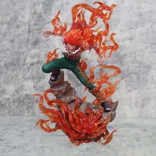 火影忍者手办十年百忍夜凯动漫迈特凯模型雕像二次元摆件送男友