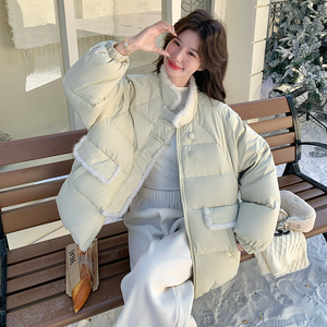 【新品现货】B228-A652水貂毛拼接70绒羽绒服P260K378，女装羽绒服，浙宝228