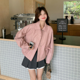 【新品】2026新款A677皮衣外套P160-K258，女装短外套，浙宝228