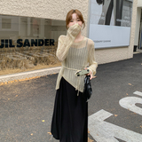 【大货】针织罩衫+吊带裙两件套装A571-P125控208，女装套装/套裙，浙宝228