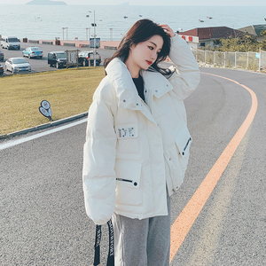 现货50绒免洗面料短款羽绒服228-A115-P220控298