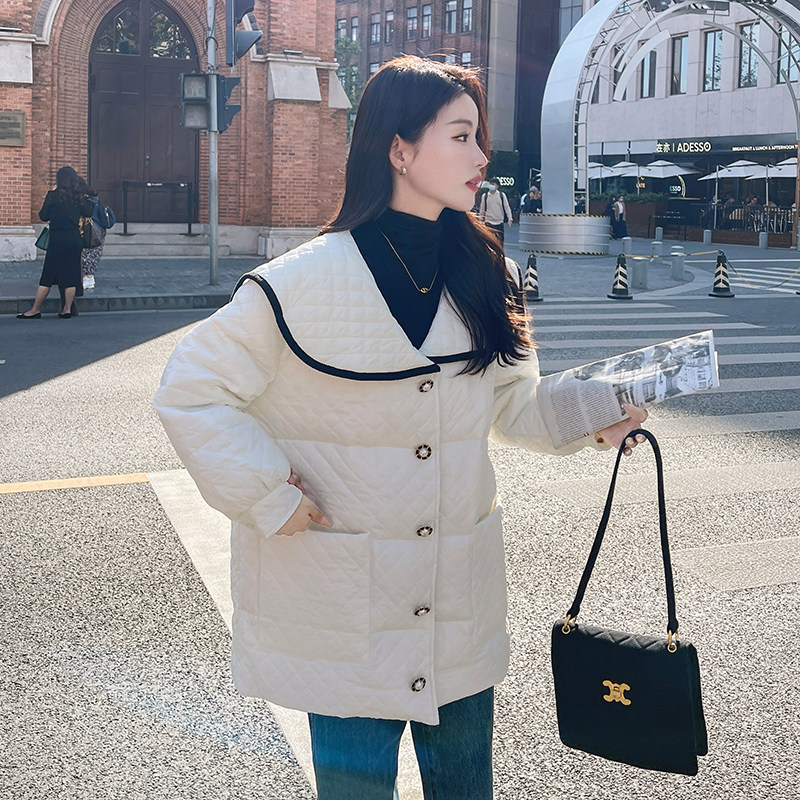 现货 减龄海军领小香风羽绒服228-A116-P230控328小个子推荐图片
