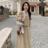 大量现货跑量有买秀春季假两件连衣裙228-A127-P125控188，女装连衣裙，浙宝228