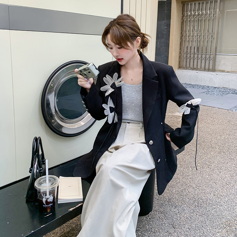 【大货】2026春季手工可拆立体花朵西装外套A617-P150控248，女装西装，浙宝228