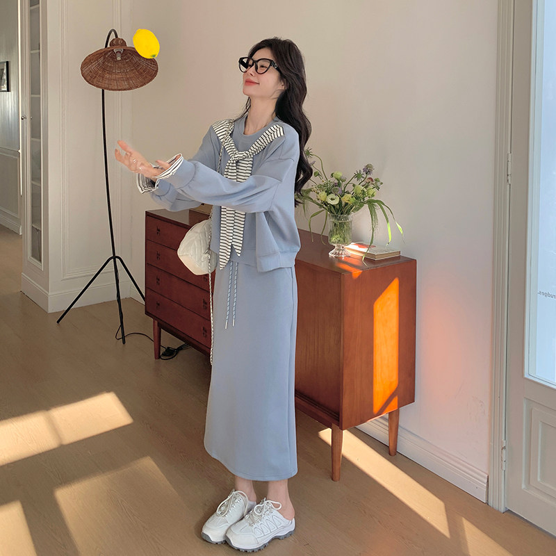 【大货】2026春款卫衣+半身裙两件套装A609-P150控218图片