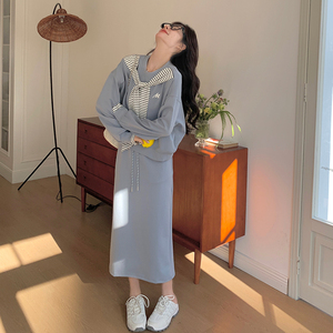 【现货】2025新款卫衣+半身裙两件套装B228-A609-P150控218,女装套装/套裙,浙宝228