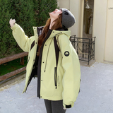 【新品现货】双面穿嫩芽黄50绒冲锋衣羽绒服B228-A663-P270控408，女装羽绒服，浙宝228