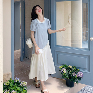【大货】新品 2026夏季拼色连衣裙A642-P135-K198图片