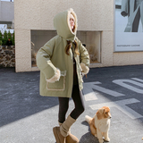 【新品现货】90绒白鸭绒羊羔毛拼接羽绒服228-A662-P295控428，女装羽绒服，浙宝228