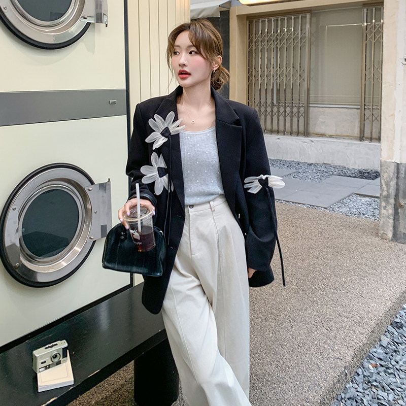 【现货】2026春季手工可拆立体花朵西装外套228-A617-P150控248，女装西装，浙宝228