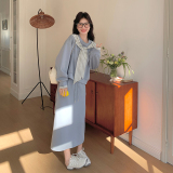 【现货】2025新款卫衣+半身裙两件套装B228-A609-P150控218，女装套装/套裙，浙宝228