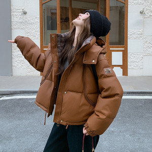 【新品现货】B228-A666蛋白皮50绒皮衣加厚羽绒服P270K408，女装羽绒服，浙宝228