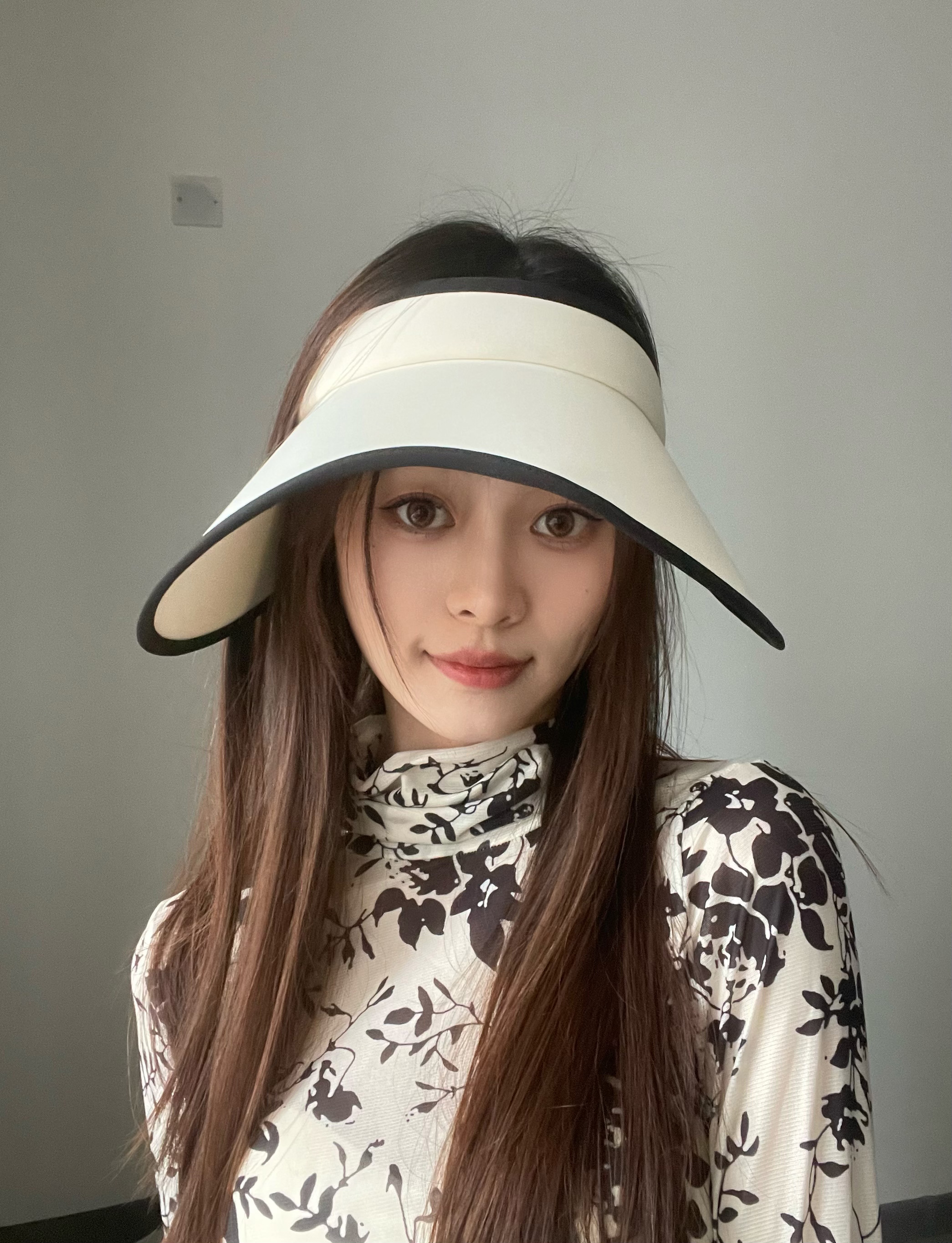 户外遮阳帽女可调节遮脸防晒