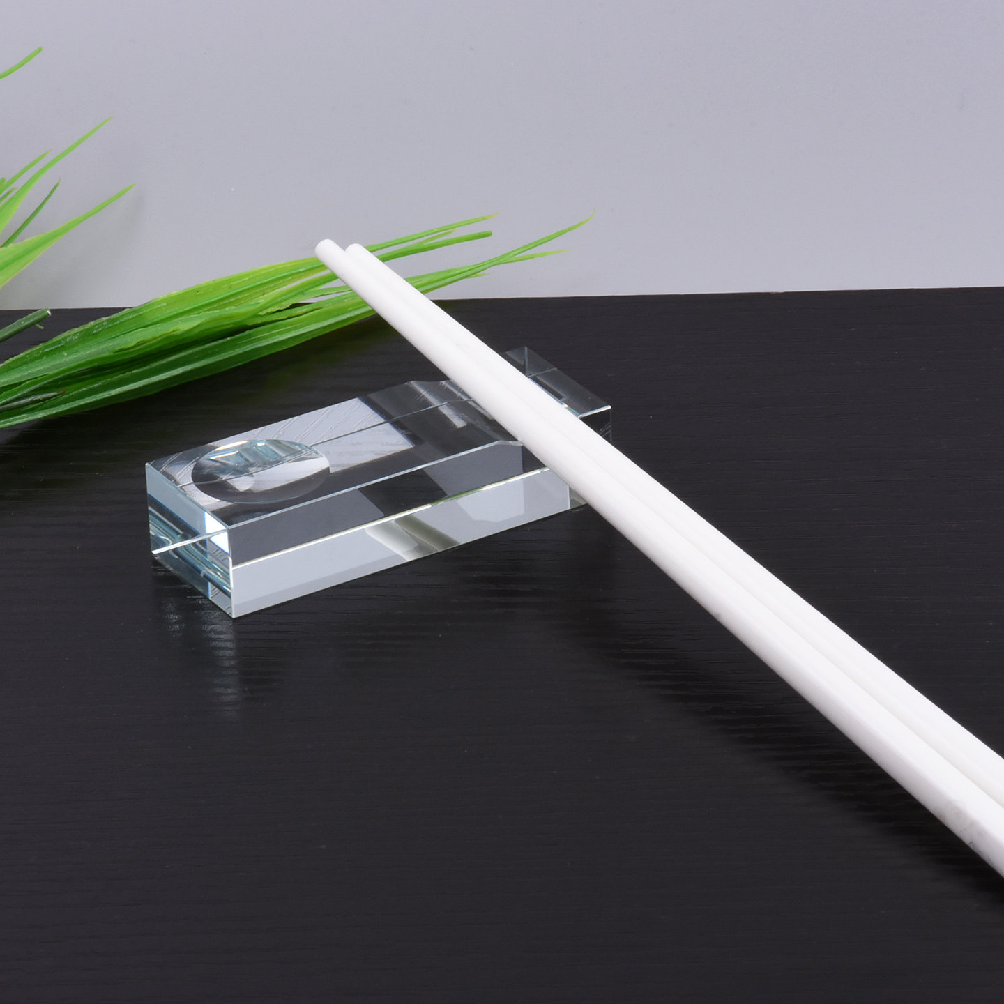 人造水晶玻璃筷子架勺垫装饰