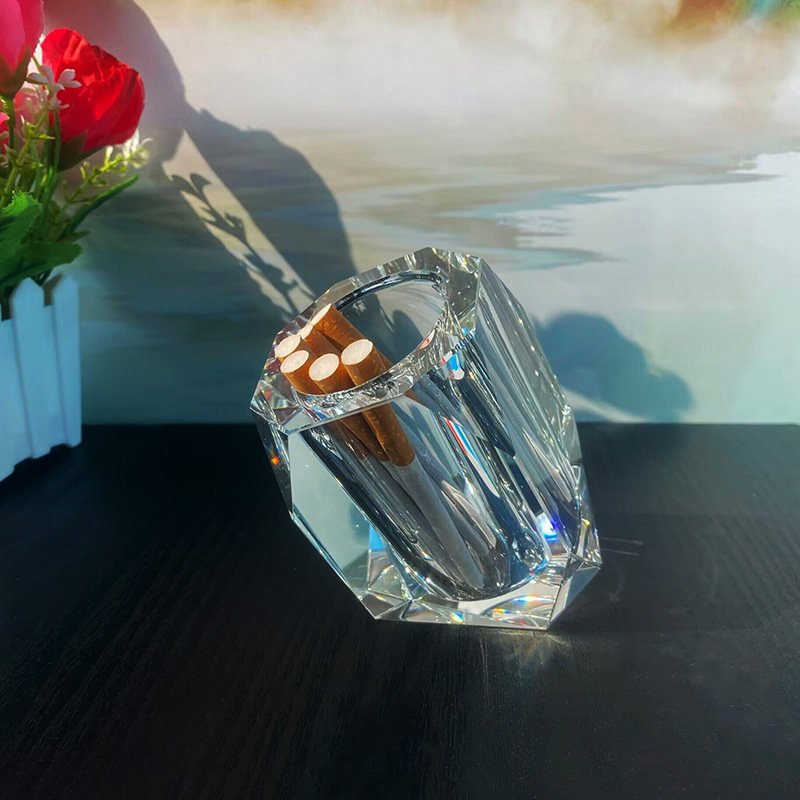 水晶烟罐玻璃烟筒酒店用品