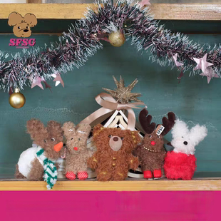 鹿晗倪妮吴佳怡同款SFSG x 圣诞系列潦草小狗小熊2025冬季新品W13