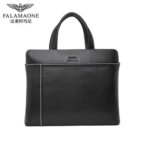 法莱阿玛尼;FALAMONE法莱阿玛尼专柜公文包男士真皮时尚简约商务