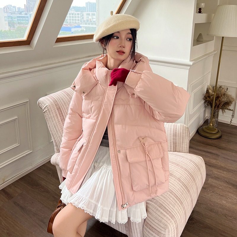 超好看糖果色短款羽绒棉服女冬季棉衣/棉服