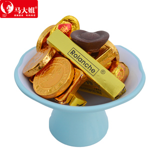 马大姐金币牛奶巧克力元宝形金条黑巧克力婚庆喜糖果（代可可脂）