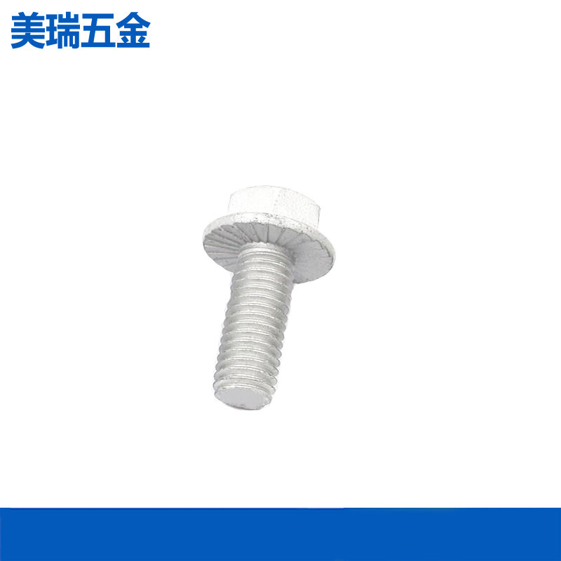 8.8级高强度锌镍合金法兰螺栓DIN5789带齿外六角螺丝M6M8M10M12