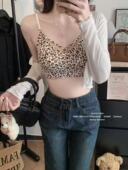 豹纹内衣小胸聚拢无痕美背背心6522 2026春夏新款 老板娘容容