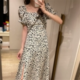 Летнее платье, корсет, длинная юбка, квадратный вырез, в цветочек, французский стиль, коллекция 2022, премиум класс