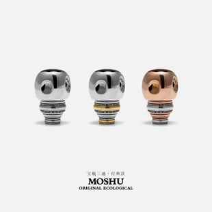 G22K 款 S925文玩菩提珠串金银配饰 宝瓶三通·经典 墨树MOSHU