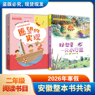 预售 2026安徽寒假二年级整本书共读书目 愿望的实现 好想要一只小行星 小学2年级小学生课外阅读书籍 寒假读一本书儿童故事书