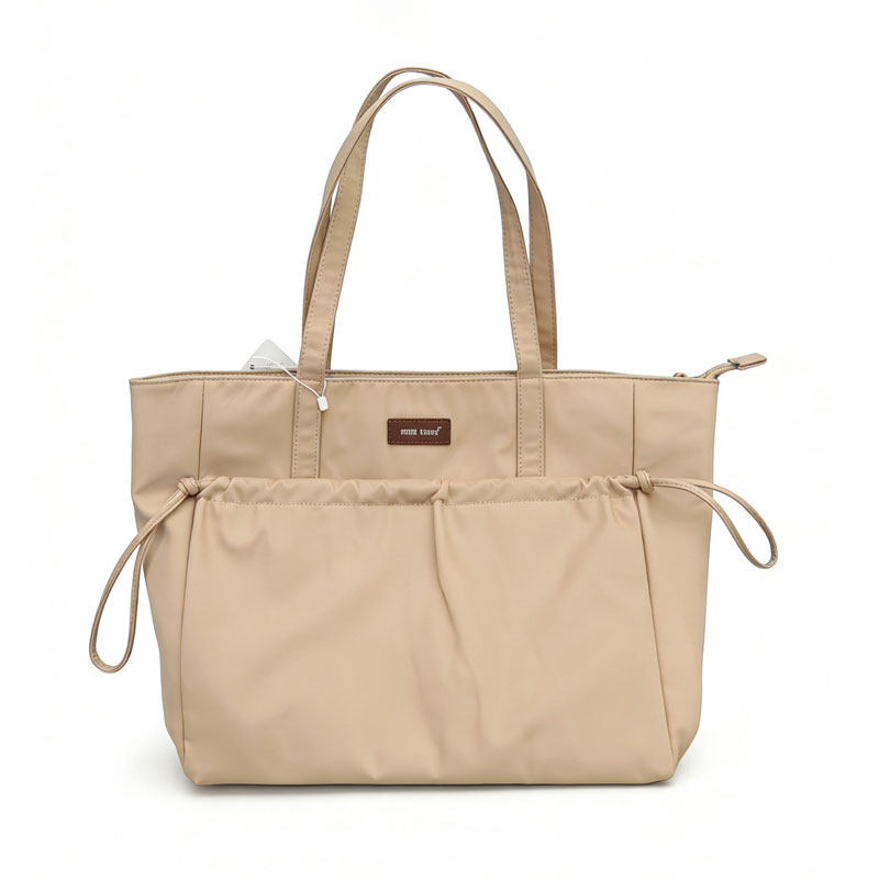 女包2025小众双层托特包包女大容量通勤包电脑手提尼龙包单肩大包