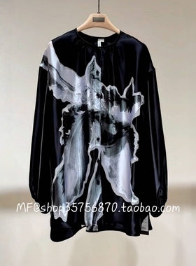 ZCY朱崇恽~2025夏专柜正品 粘纤 桑蚕丝 宽松 长袖 上衣C1FZ20869