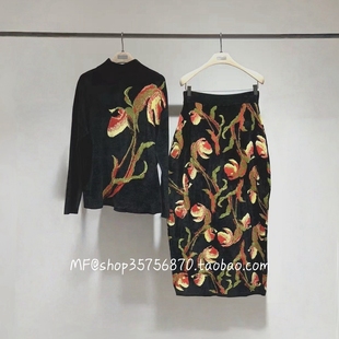 3480 C1GB1747M ZCY朱崇恽2026春专柜正品 天鹅绒廓形套头针织衫