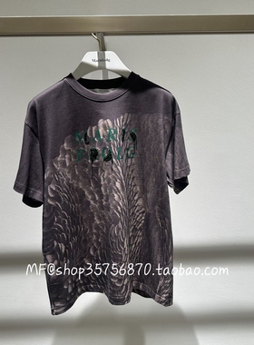 MF玛菲2025冬季专柜正品 新款 纯棉 印花T恤上衣A1FZ42677 1980