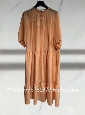 正品 AUM奥姆2025年秋 圆领 中长款 分割连衣裙M1FZ32166  3280