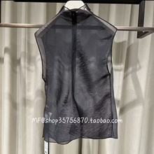 ZCY朱崇恽2026春正品 透透纱 小高领 无袖打底上衣C1GB15611 2280