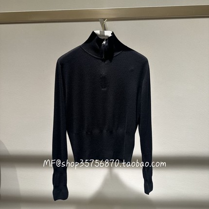 ZCY朱崇恽2026春专柜正品 羊绒拉链修身套头针织衫C1GB1711M 2880