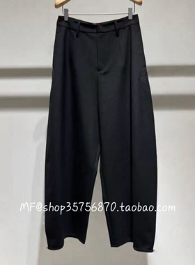 MF玛菲2026春款专柜正品 羊毛混纺简约 黑色弯刀裤A1GB14895 3280